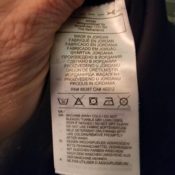 Adidas Aeroready Black White Athletic Stretch Pants 3 Stripes on Sides Size M - Picture 12 of 12